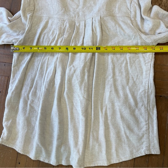 Soft Surroundings Jacket Cardigan Small Beige Linen Cotton Preppy Academia - Picture 9 of 10